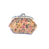 Cork Coin Purse with Clip Fastening in Floral