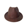 Load image into Gallery viewer, Cork Trilby Hat and Vegan Leather Hat in Brown