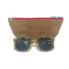 Load image into Gallery viewer, Cork Glasses Case and Vegan Reading Glasses Pouch in Red