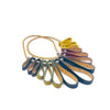 Load image into Gallery viewer, Luxury Cork Necklace in Multicolour Swirl Design