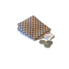 Vegan Leather Coin Purse and  Cork Change Pouch in Blue Polka Dot
