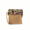 Load image into Gallery viewer, Cork Crossbody Bag and Small Vegan Sling Bag for Women in Blue Floral