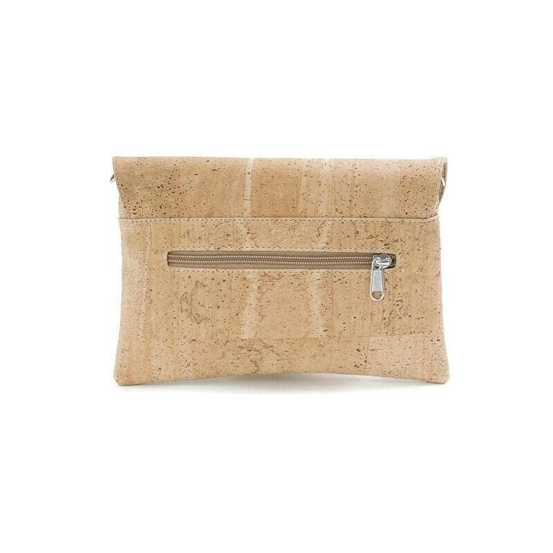 Cork Clutch Bag and Vegan Crossbody Purse for Women in Rose Floral