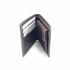 Slim Cork Wallet Minimalist Vegan Wallet with Coin Pocket in Brown