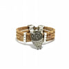 Cork Bracelet with Owl Design