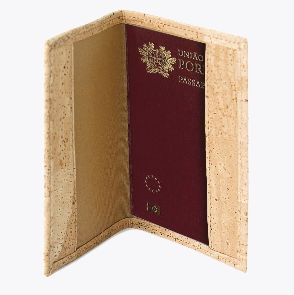 Cork Passport Cover Natural