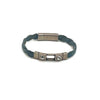Load image into Gallery viewer, Cork Bracelet in Turquoise with Zirconia
