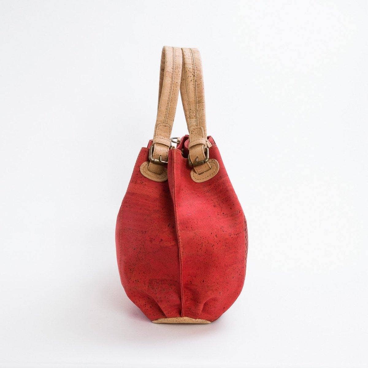 Kork-Umhängetasche, große vegane Handtasche für Damen, Tratosi Coral
