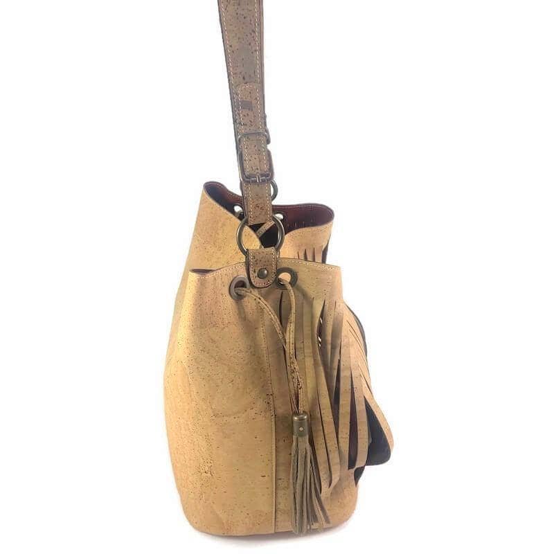 Kork-Handtasche für Damen, Designer-Umhängetasche Carmen 