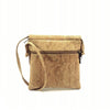 Cork Crossbody Bag and Small Vegan Sling Bag for Women with Gold Pattern