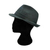 Load image into Gallery viewer, Cork Trilby Hat and Vegan Leather Hat in Black