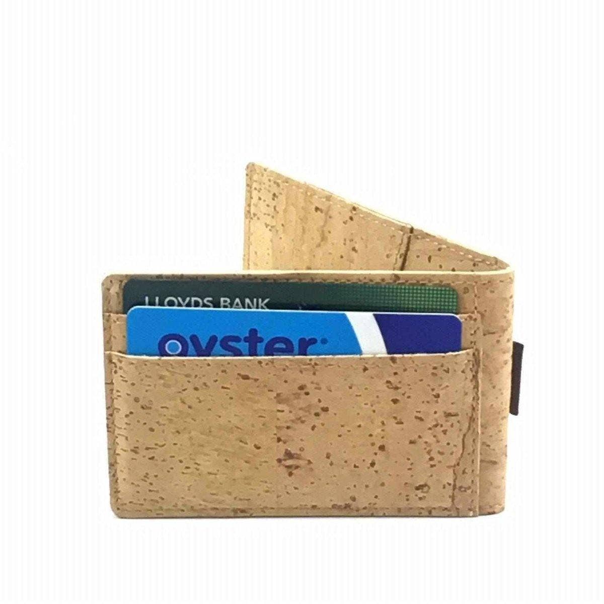Minimalist Cork Card Holder and Vegan Card Wallet