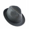 Cork Trilby Hat and Vegan Leather Hat in Black