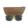 Load image into Gallery viewer, Cork Glasses Case and Vegan Reading Glasses Pouch in Orange