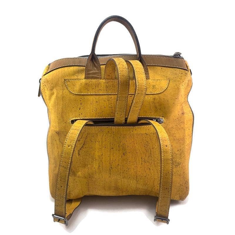 Cork Backpack for Women Limited Edition Yellow Backpack
