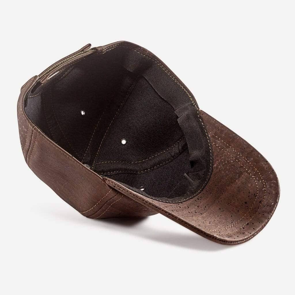 Cork Baseball Cap and Vegan Leather Cap in Brown