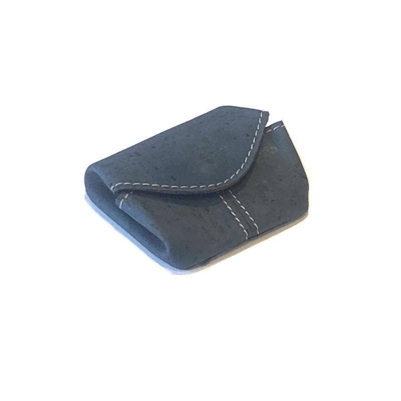 Cork Coin Wallet and Pouch in Blue