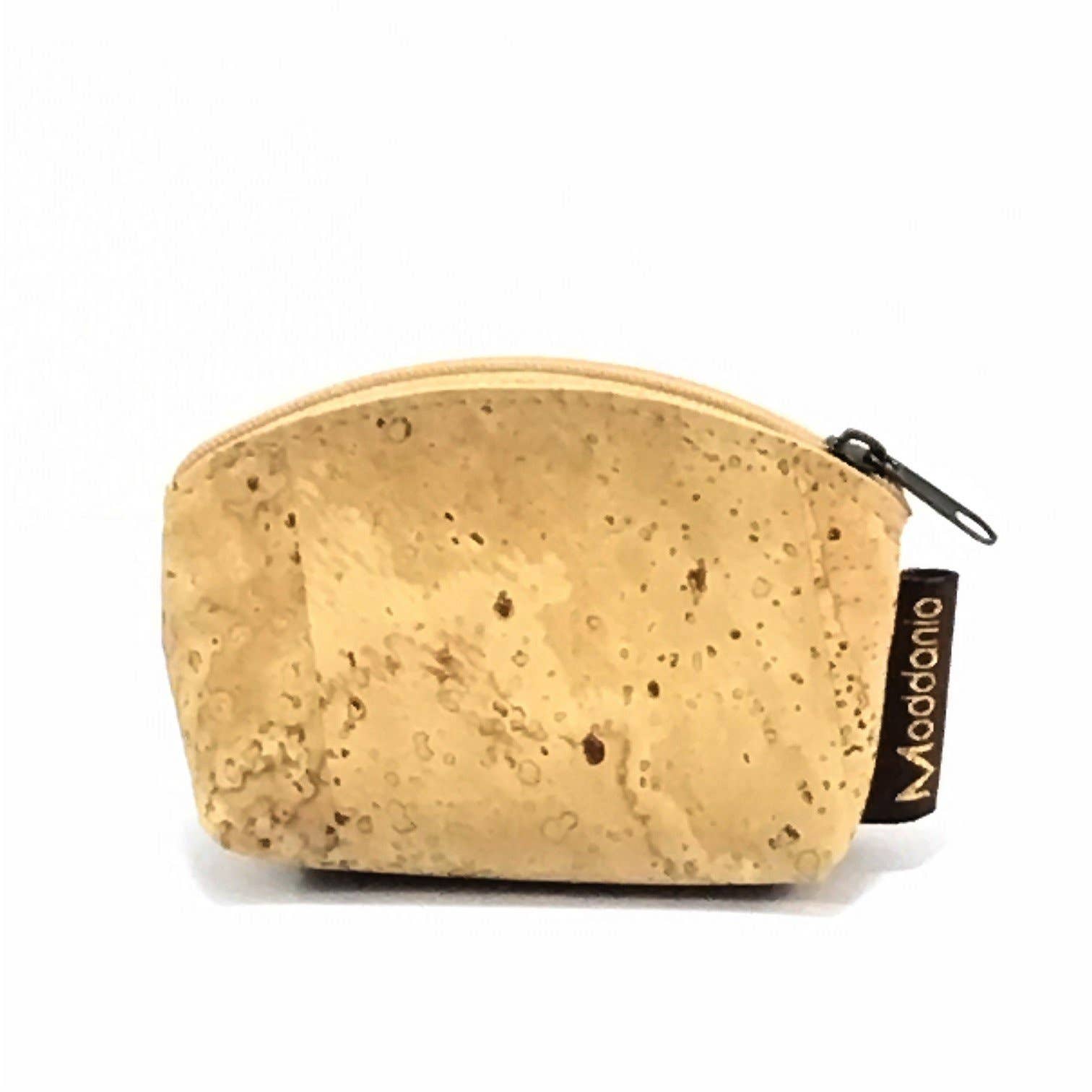 Mini-Geldbörse und kleines Münzfach aus Kork in Taco-Farbe