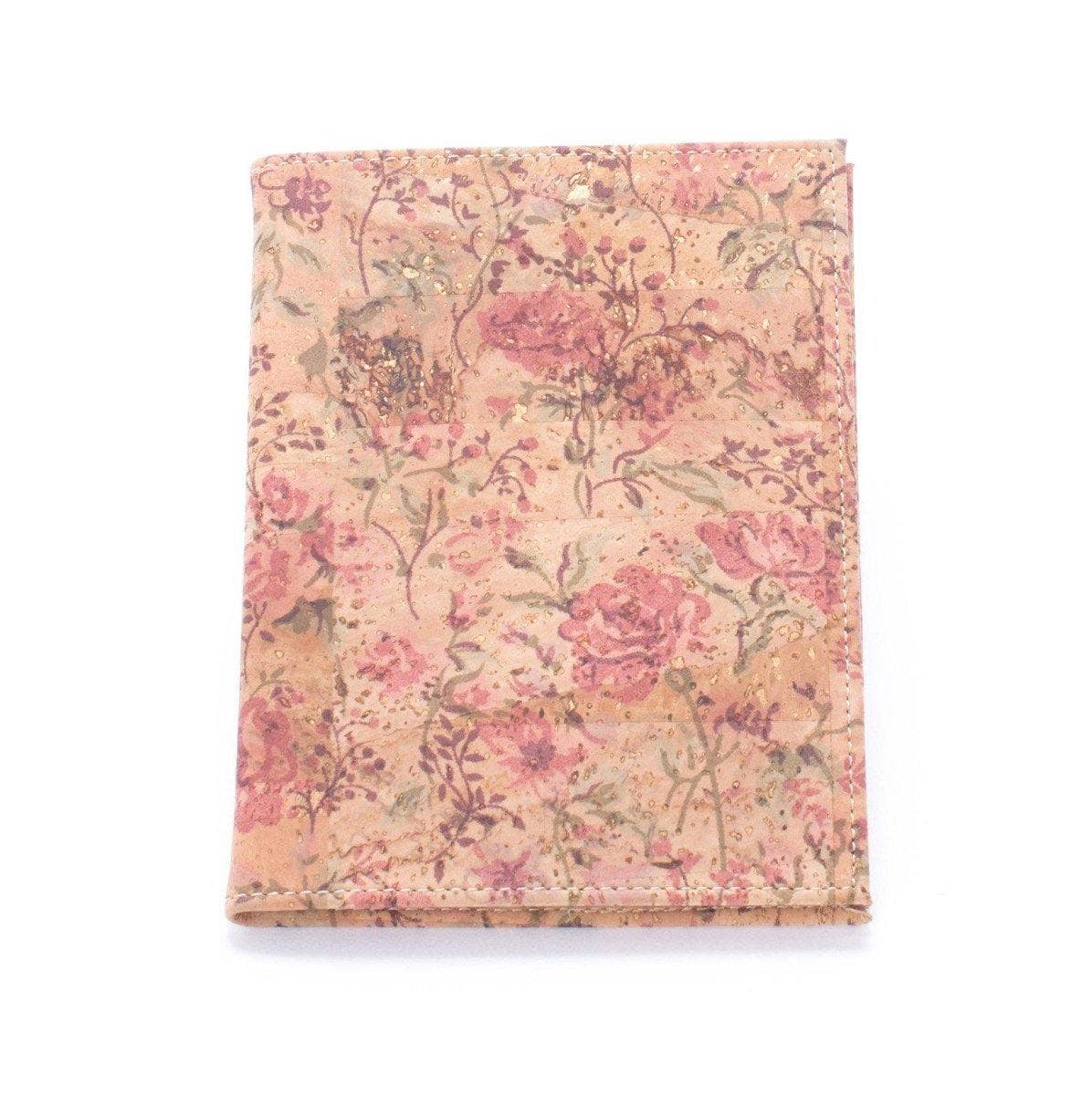Cork Notebook A6 Floral Rose