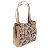 Load image into Gallery viewer, Cork Handbag and Vegan Shoulder Bag for Women in Blue Floral