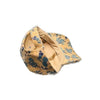Cork Baseball Cap and Vegan Leather Cap with Blue Floral Pattern