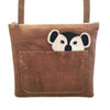 Cork Sling Bag and Cute Crossbody Bag with Panda