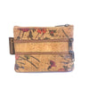 Load image into Gallery viewer, Cork Coin Purse and Vegan Change Pouch in a floral pattern