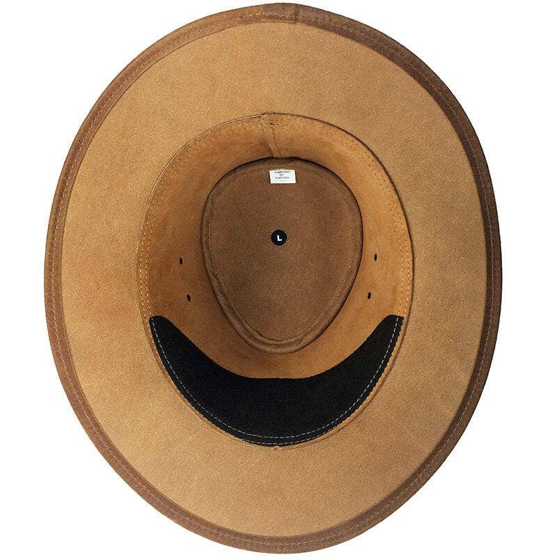 Cork Sun Hat and Vegan Leather Hat in Natural