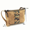 Cork Crossbody and Vegan Purse for Women in Blue Floral