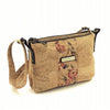 Cork Crossbody and Vegan Purse for Women in Red Floral