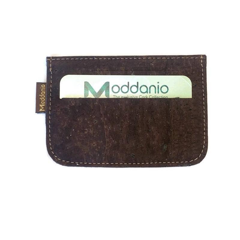 Cork Card Holder Wallet & Slim Vegan Card Wallet Brown